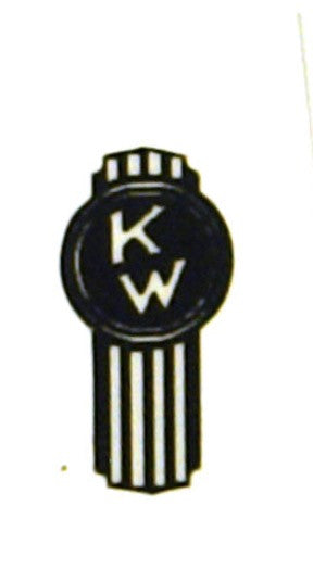 Decal - Kenworth logo decal for grill - black or red