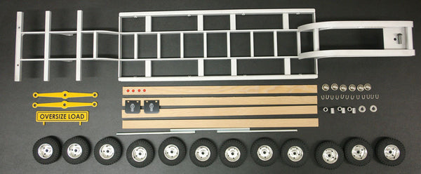 All American 3 Axle Lowboy trailer kit - Unfinished kit